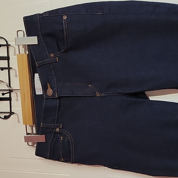 Loft Midrise Skinny Dark Wash Jeans US 27 - Picture 2 of 13